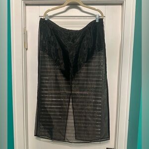 Elegant Black Sheer Women's Skirt